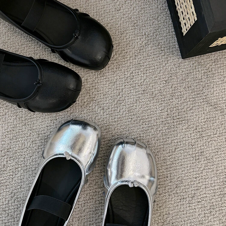 跟高1cm/34-39/浅口平底平跟防滑芭蕾风百搭款时尚单鞋