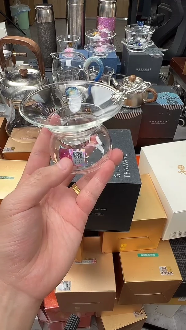 @@禾器晶彩银鱼茶漏