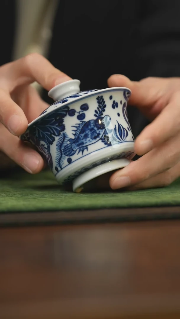 【闪购商品】杯柴窑青花破价福利