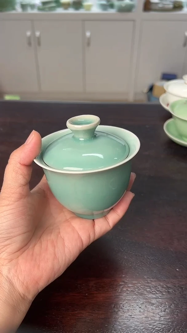 龙泉云间青瓷小米茶器
