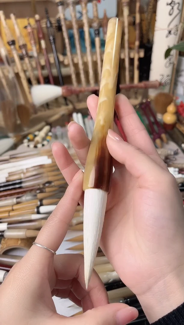 【清水试笔，拒绝蘸墨】墨舞笔庄毛笔1支羊兼毫