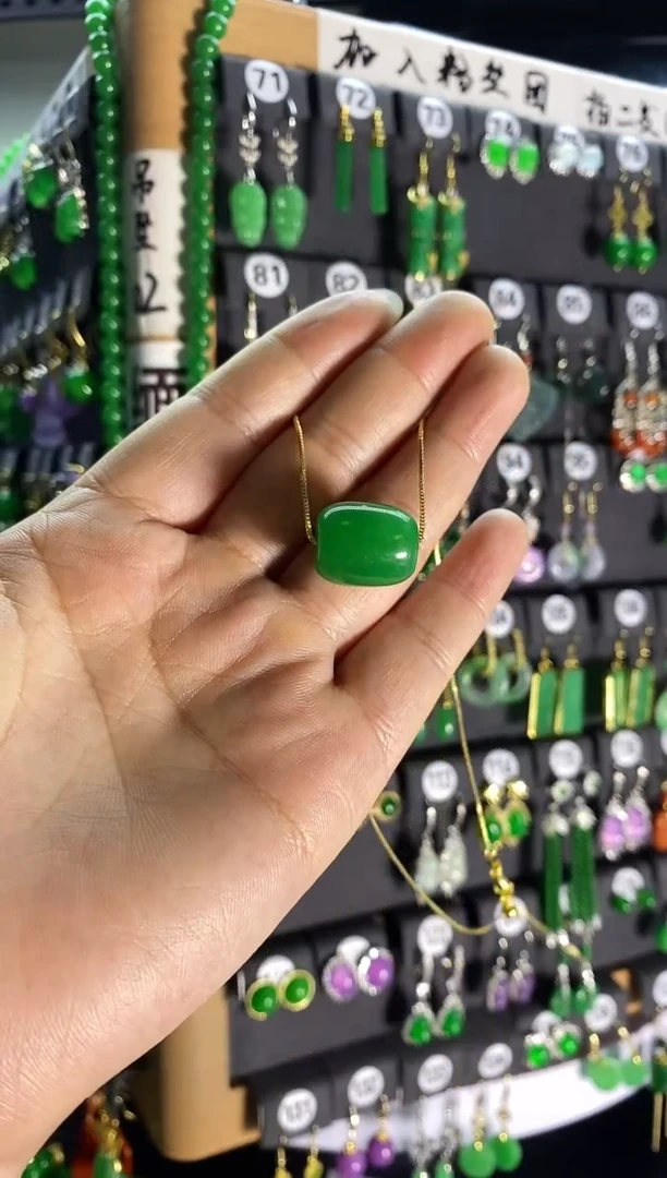 【闪购商品】翡翠耳饰银S925镶嵌049....