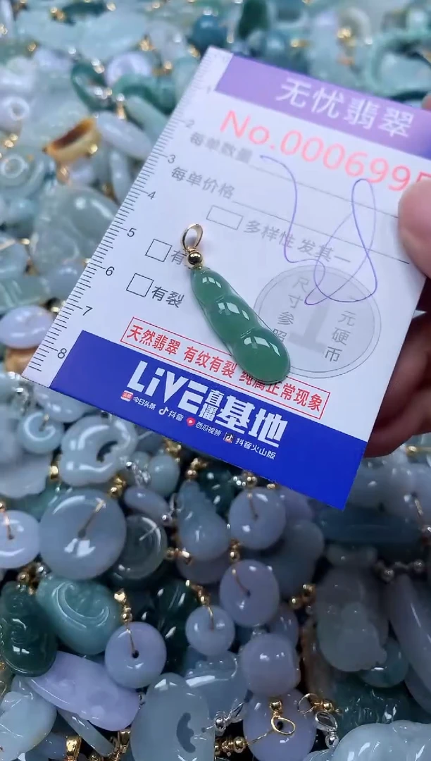 翡翠未镶嵌吊坠(不含链)6995