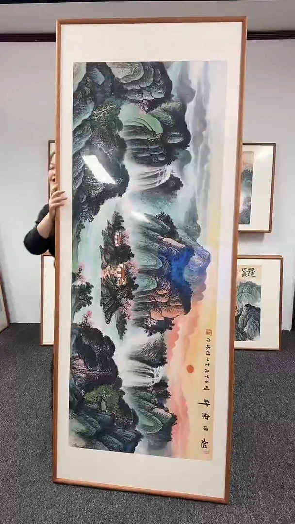 【闪购商品】国画旭日东升210*80绘画作品