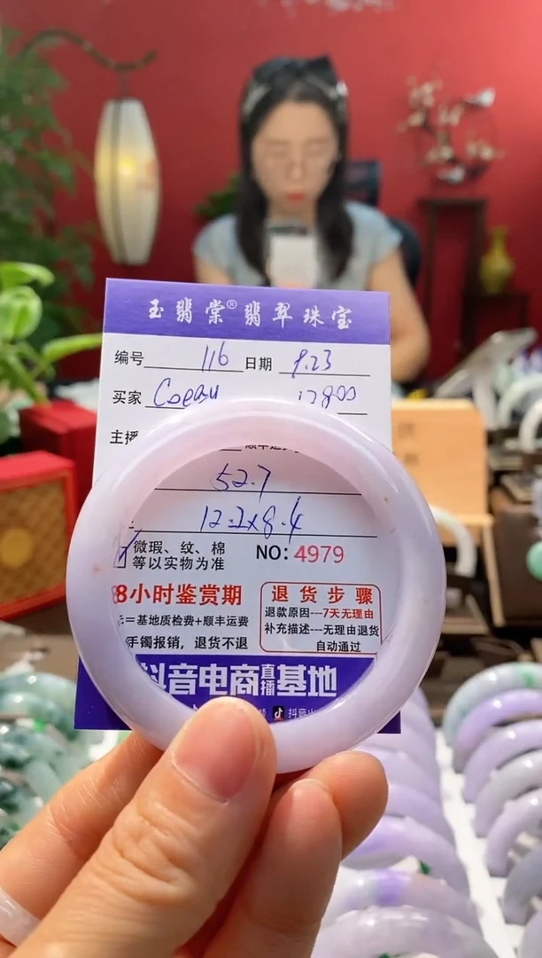 未镶嵌手镯翡翠C***y翡翠116