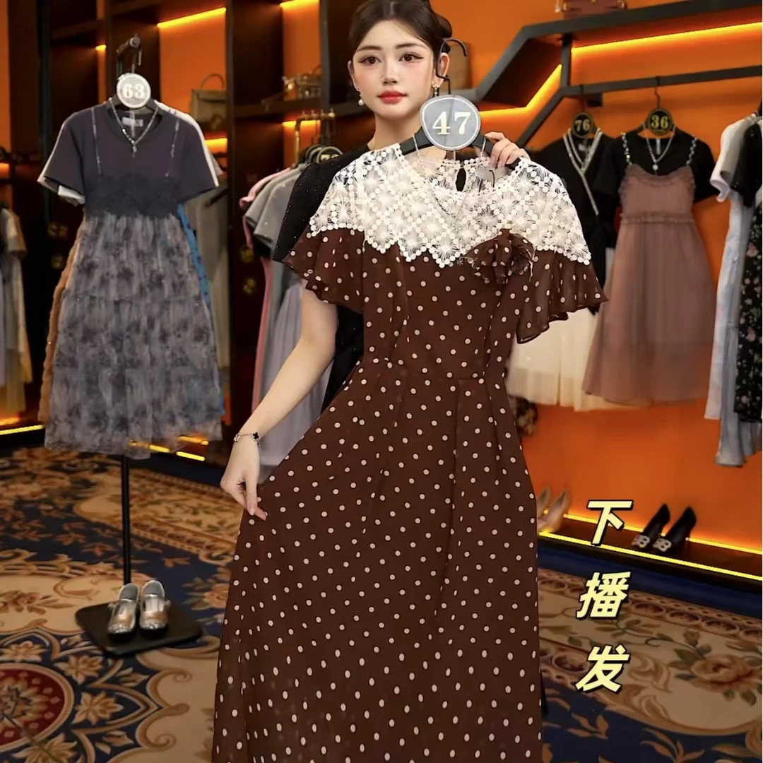 【linda】【47】夏季高奢时尚百搭气质显瘦连衣裙JC-A3415