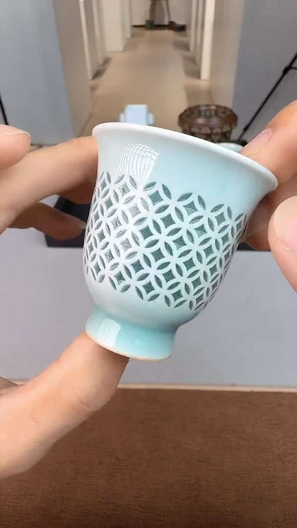 青瓷手工茶器包邮