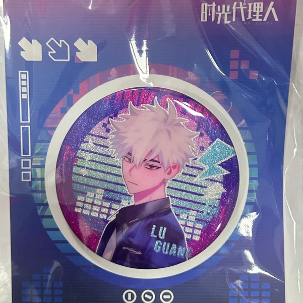 时光代理人(包邮全新价看图直拍)-金属吧唧精美色纸小卡