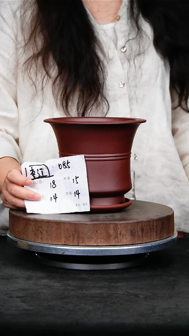 紫砂花盆085+z紫砂花盆