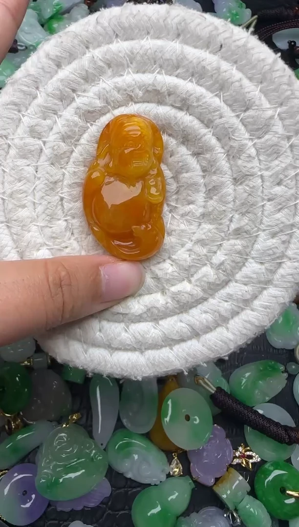 颈饰未镶嵌翡翠缅甸翡翠吊坠