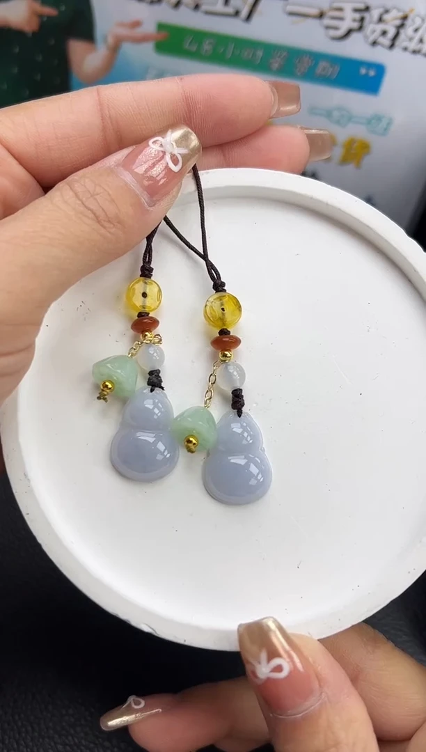 【闪购商品】翡翠颈饰未镶嵌YM1131-1 葫芦包挂多样性发一