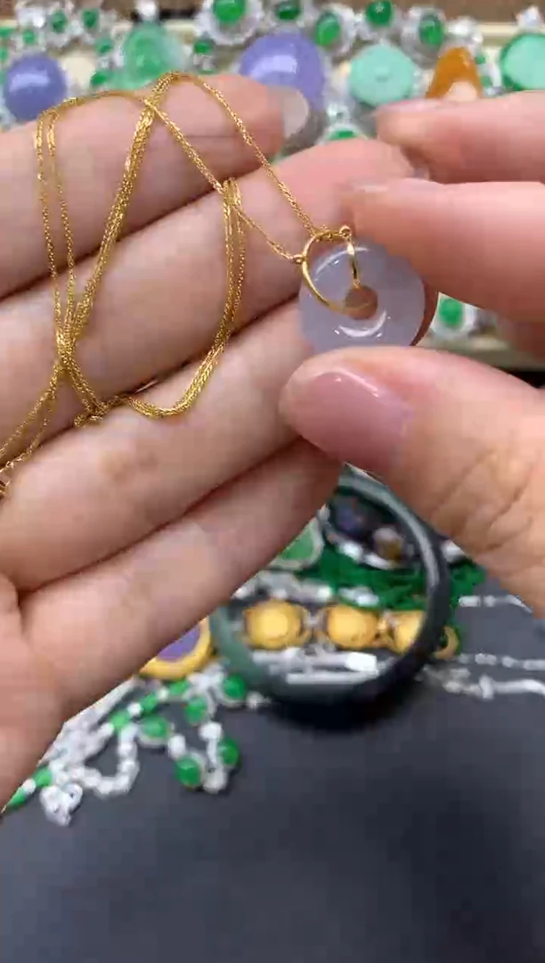 【闪购商品】翡翠颈饰18K金镶嵌252-中国好珍宝