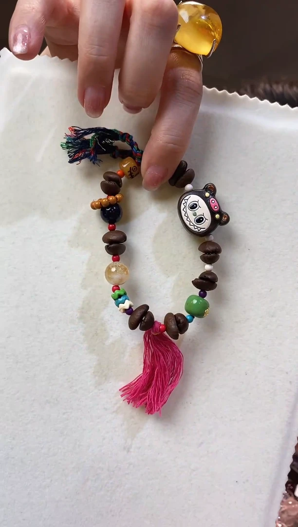 未镶嵌琥珀（根珀）手串labubu咖啡豆