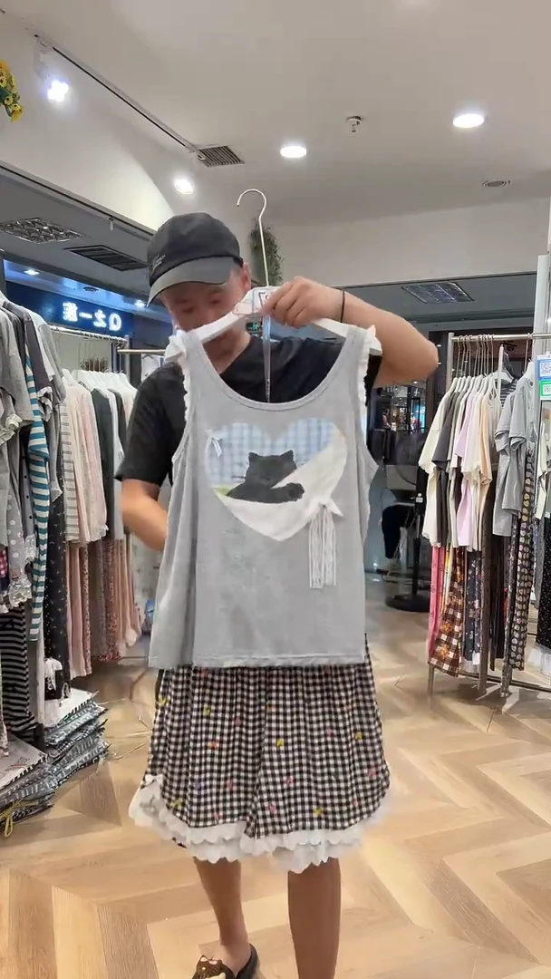 棉小熊吊带短裤L号125斤以下