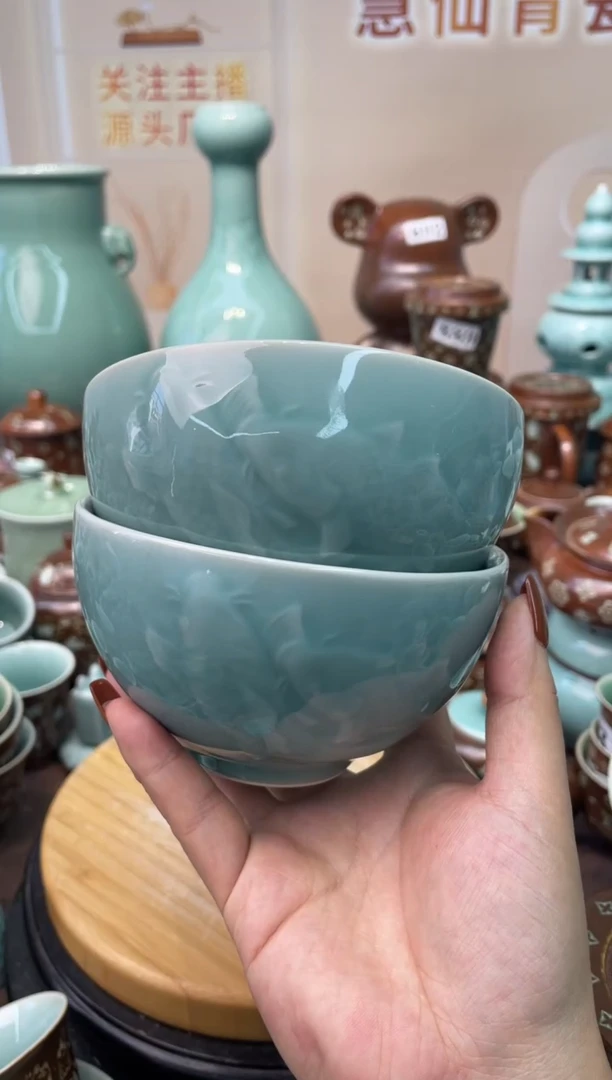 瓷锦鲤特价福利 微瑕 慧仙青瓷