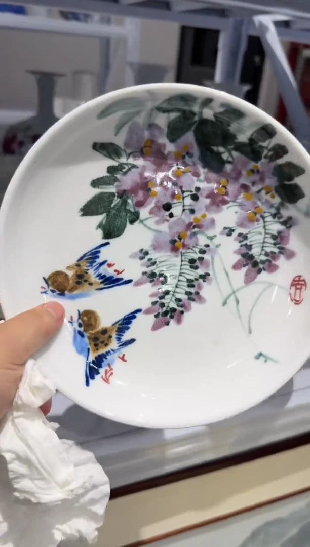 吴义松陶盟手工手绘陶瓷编码：