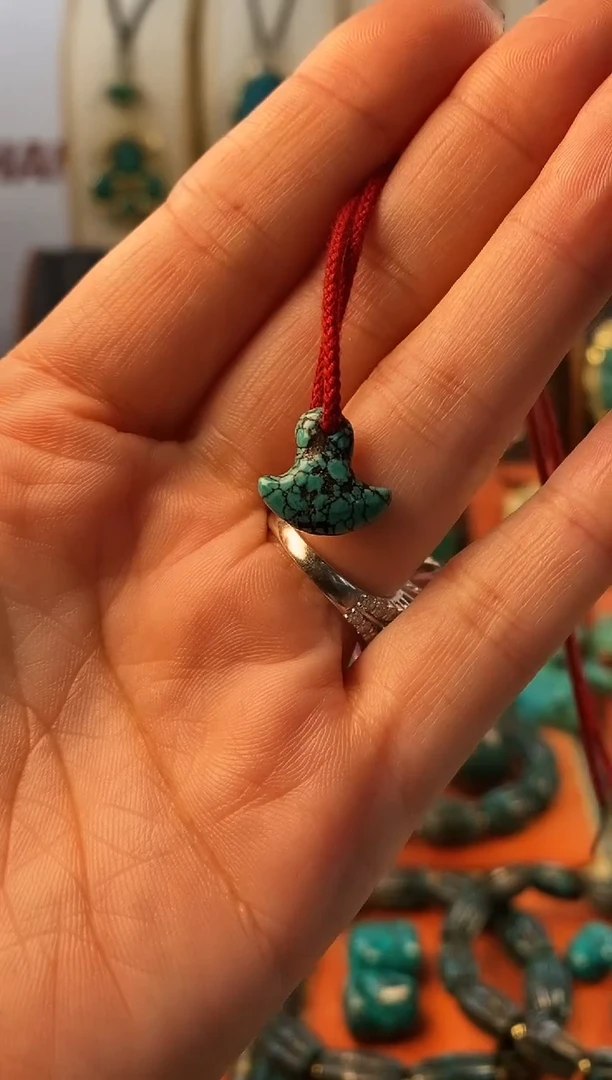 未镶嵌绿松石.网花 侧挂