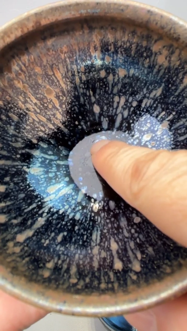 茶盏春申阁福利1只将军-微微开片