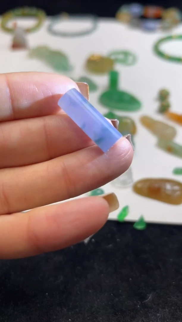 未镶嵌定制翡翠4500+450紫桶珠-lqy175