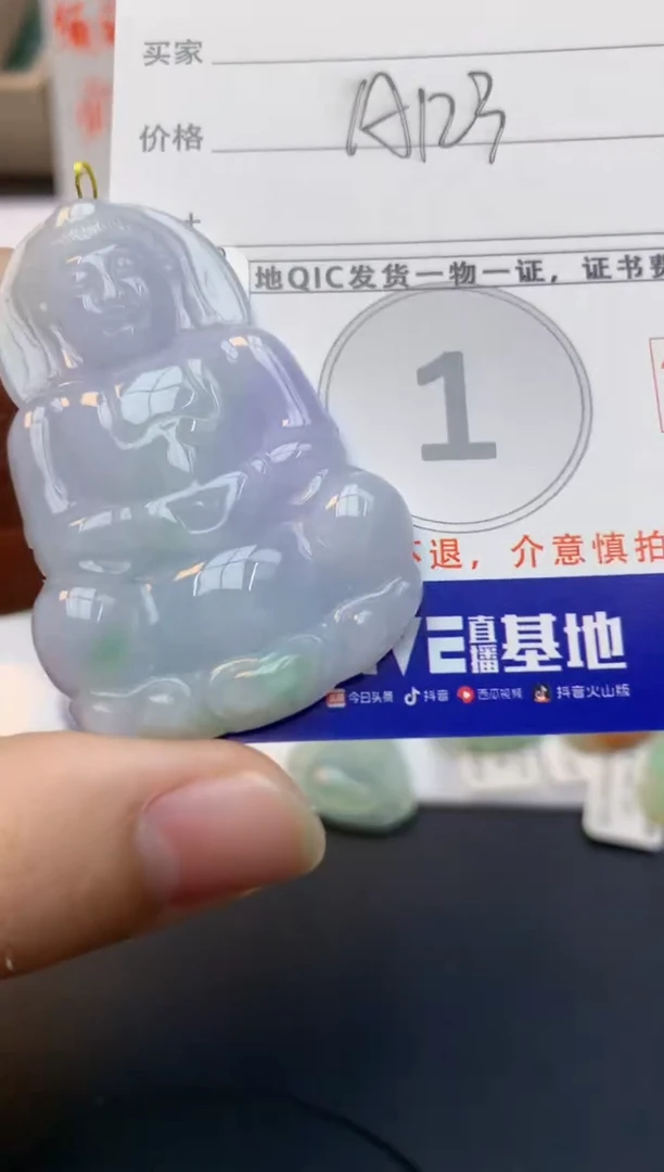 颈饰未镶嵌翡翠天然缅甸A货翡翠百元以上9元证书费自理