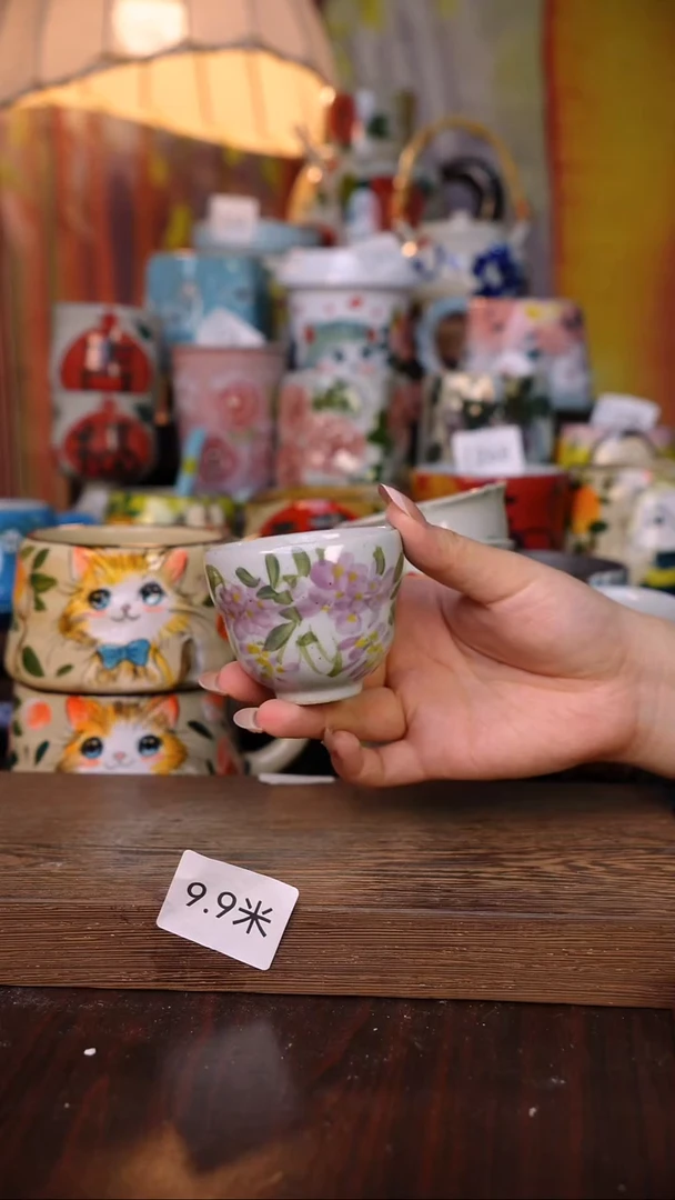 摆件陶泥垚手作 景德镇手工手绘陶瓷器物