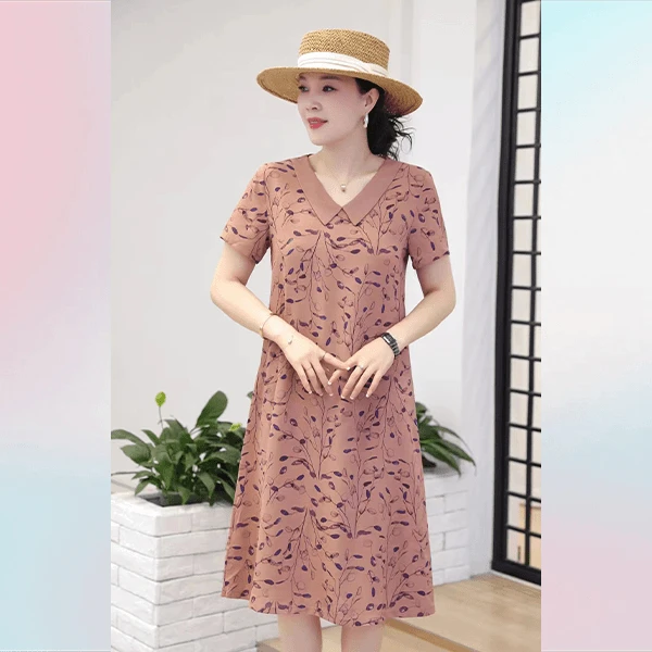 8【气质高质量】新款中长款凉快垂感好连衣裙