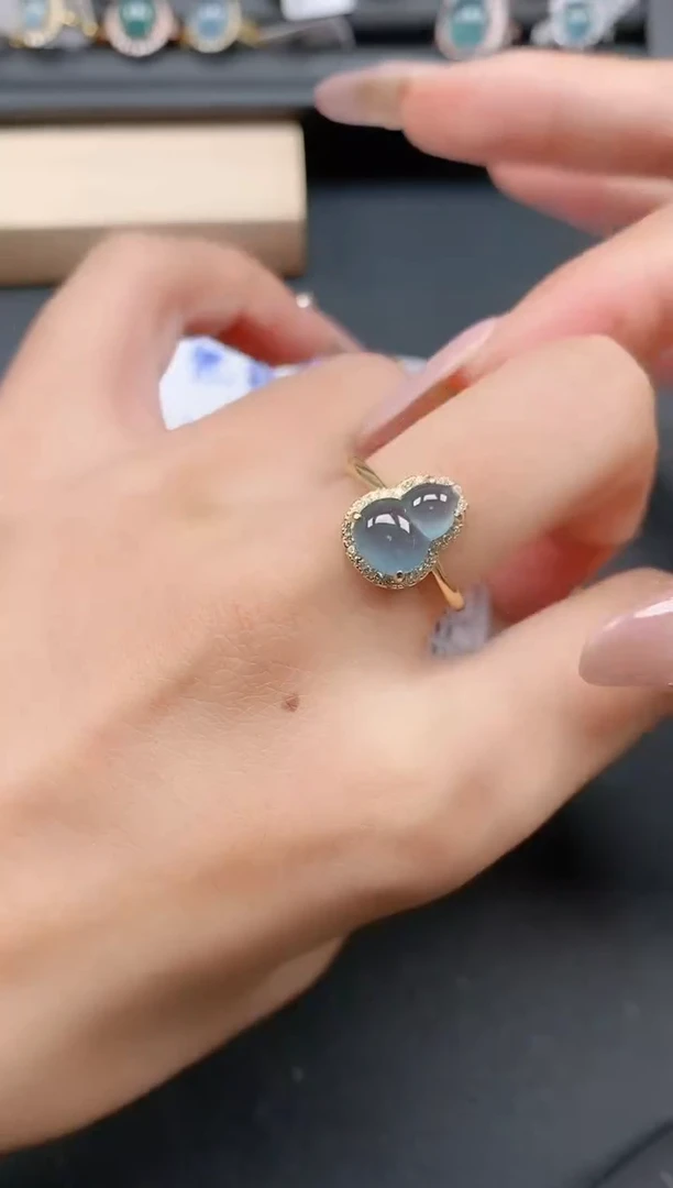 银S925镶嵌戒指翡翠111111