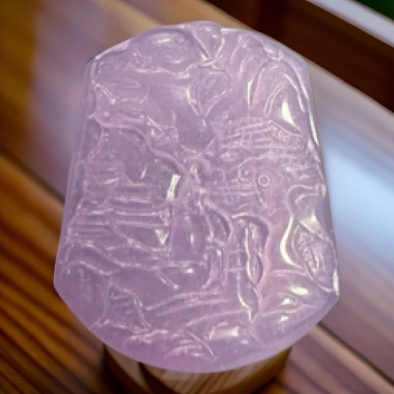 DJYA 紫色山水吊坠