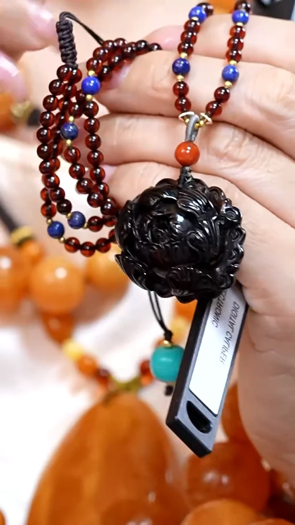 琥珀颈饰未镶嵌5824天然蜜蜡珠宝奇石云端妖孽全部保真