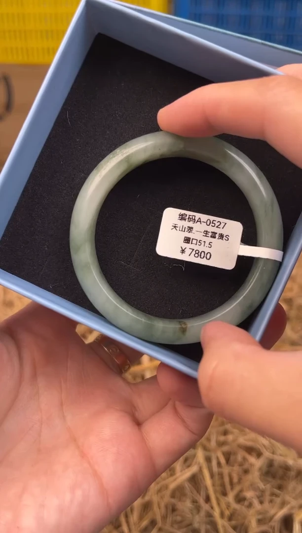 未镶嵌手镯石英质玉编码A0527