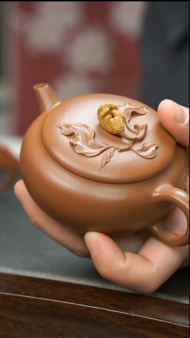 【闪购商品】紫砂茶壶佛手提溜壶