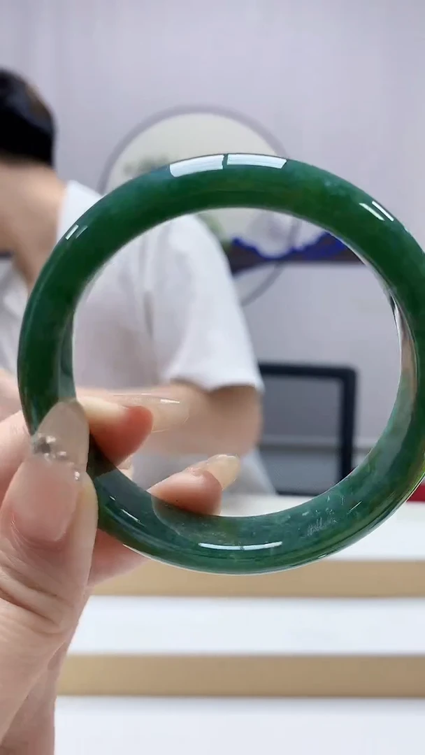 未镶嵌定制翡翠4868DD-毛货手镯（57圈）238