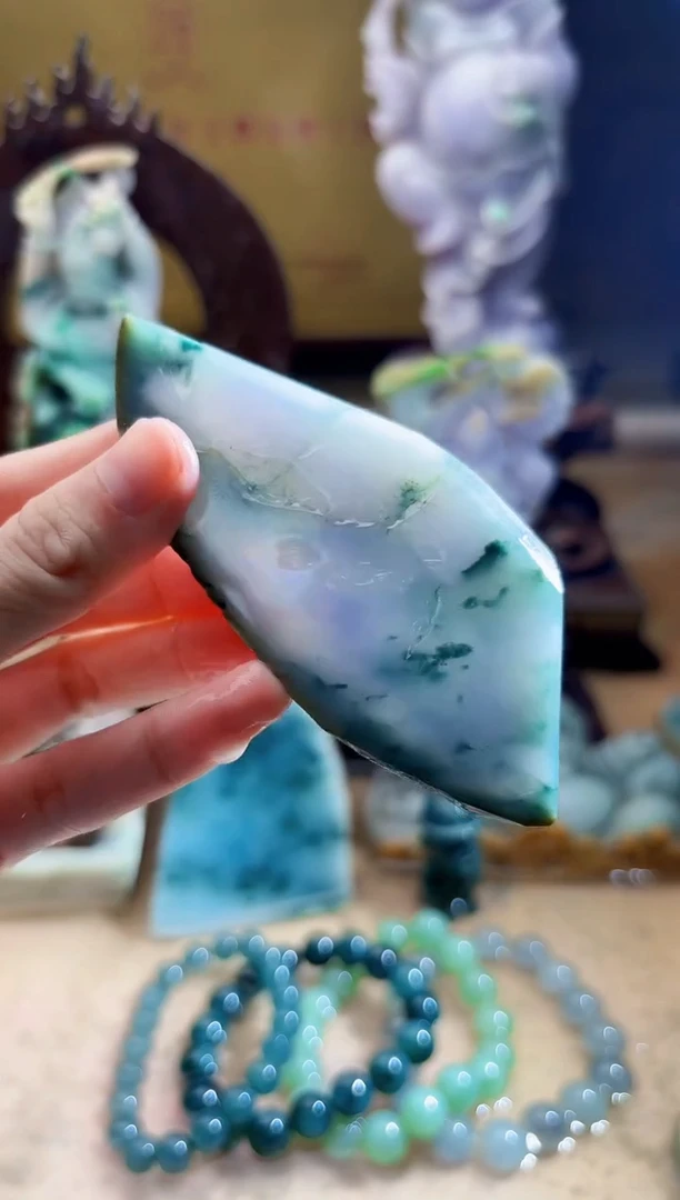 未镶嵌挂件翡翠A货柠优6605