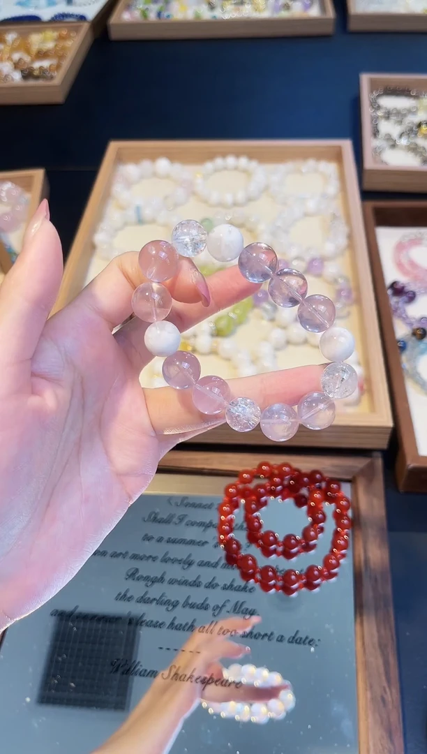 未镶嵌手串水晶柔情踏雪/多样性发一