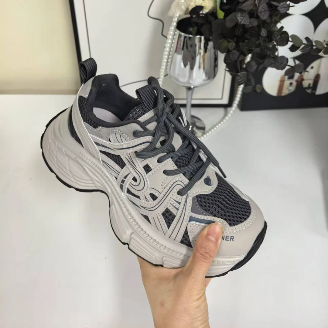 度家女士春款老爹鞋休闲鞋女鞋百搭时尚