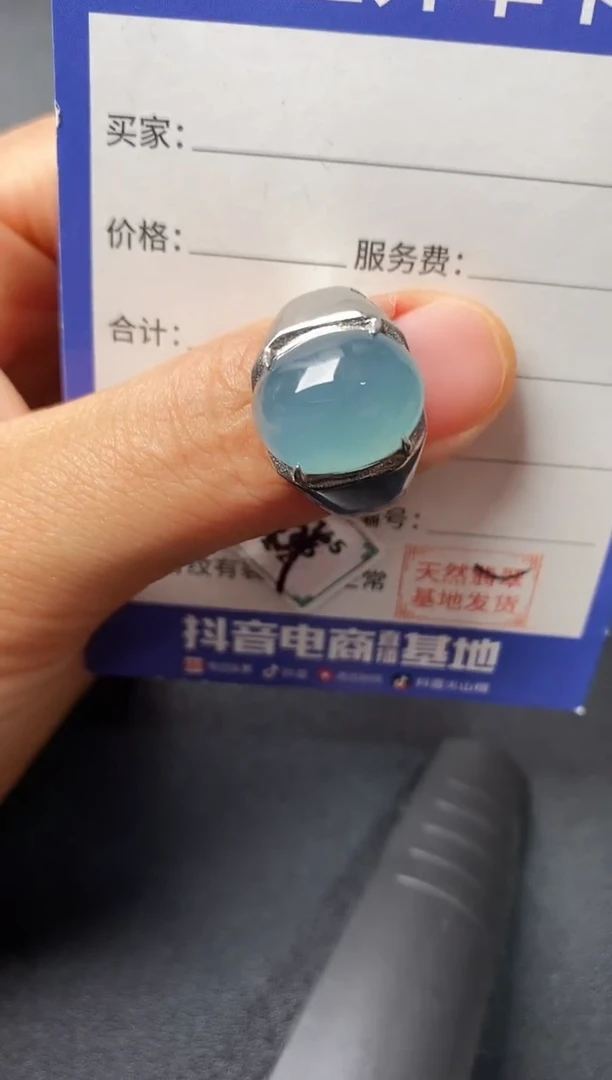 银S925镶嵌戒指翡翠2222222