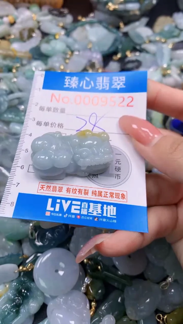 翡翠未镶嵌颈饰9522