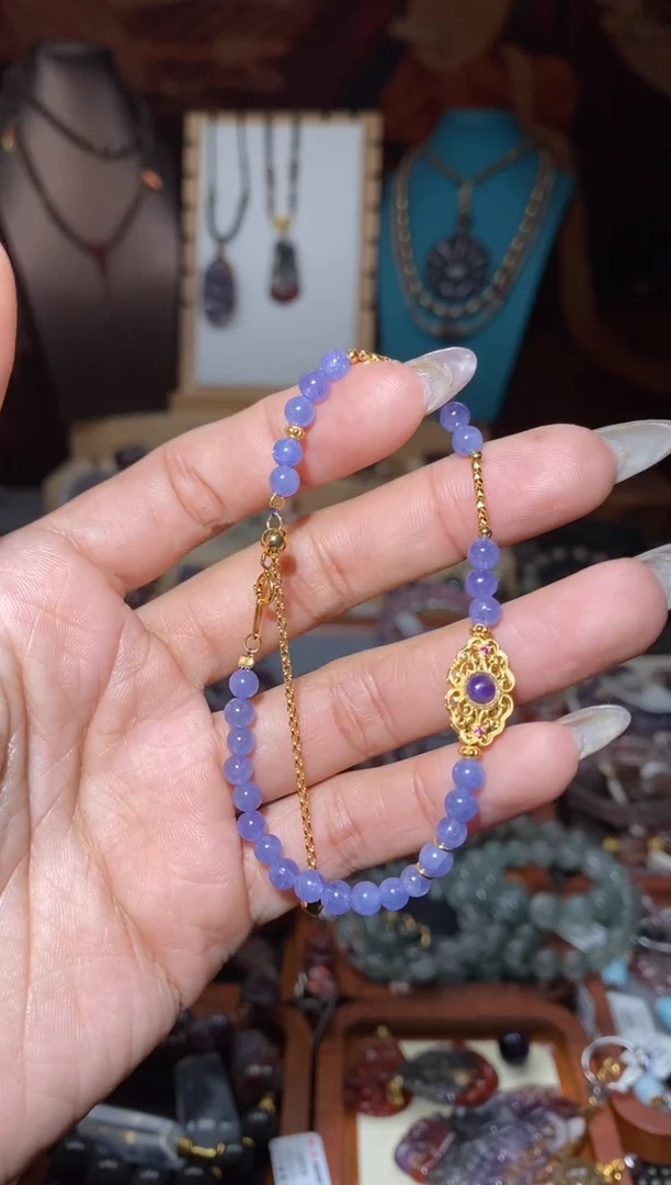 【闪购商品】坦桑石手链未镶嵌坦桑石