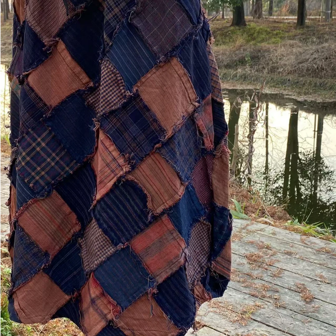 无畏土布百纳半裙