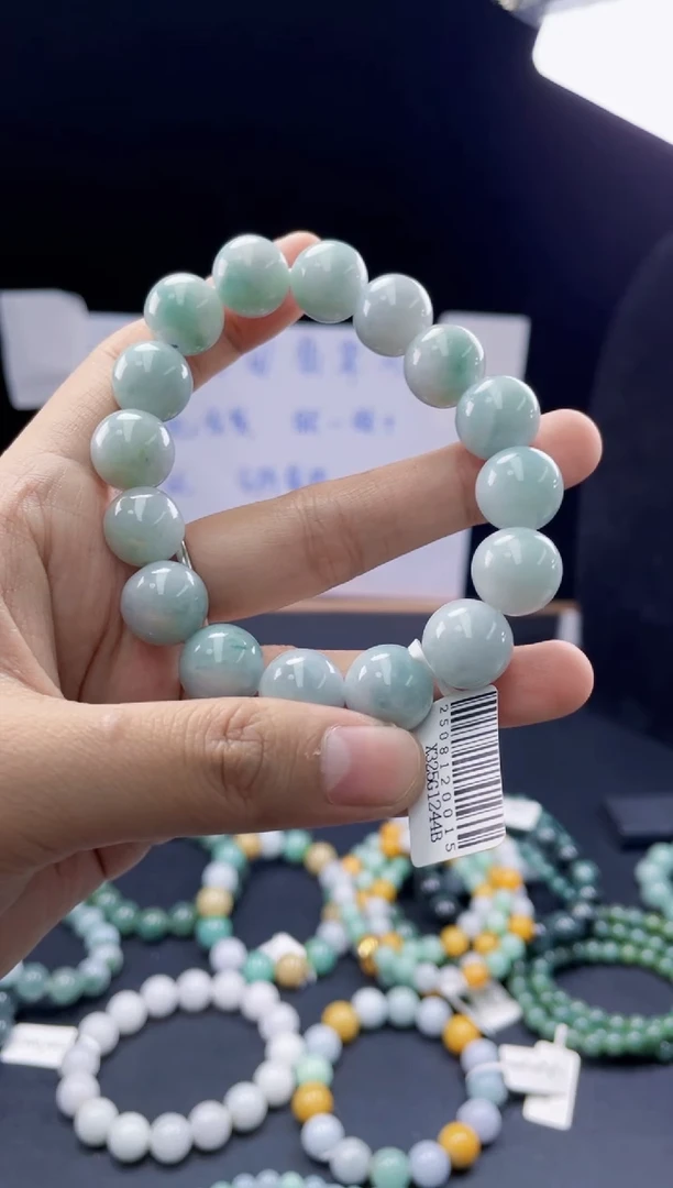 未镶嵌定制翡翠珠串