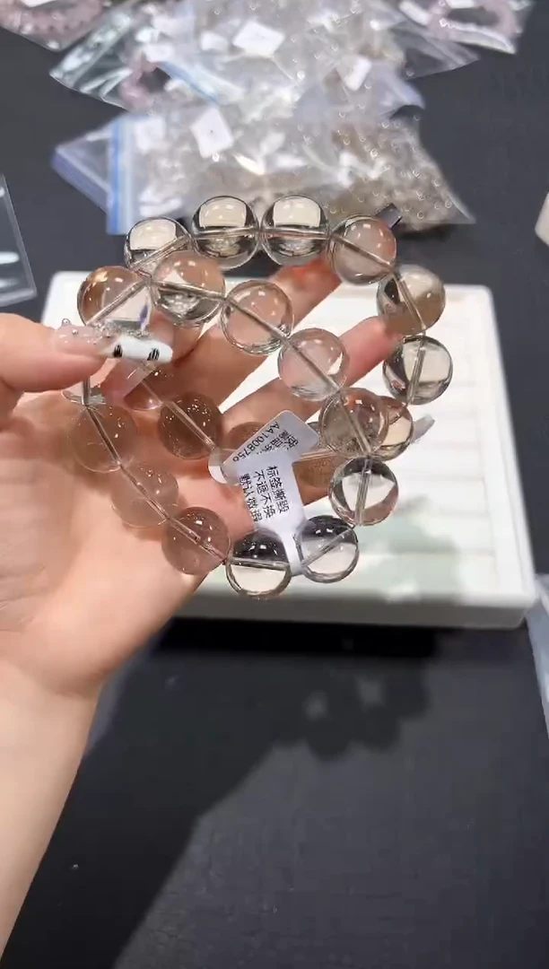 水晶手链未镶嵌5O多样性发其一【1条】默认微瑕19mm