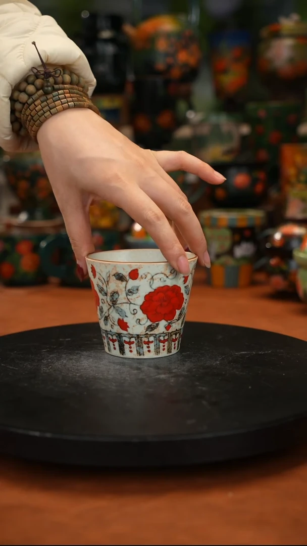紫砂油画釉 下彩手绘