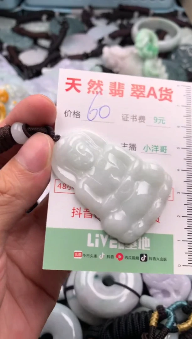 翡翠未镶嵌吊坠(不含链)1