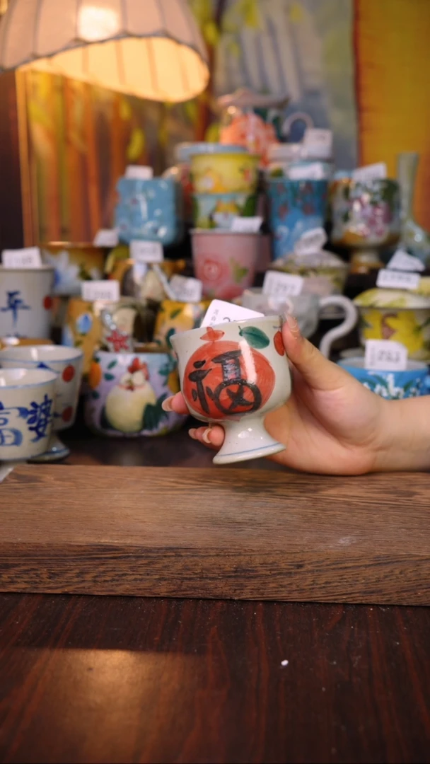 摆件泥垚手作 景德镇手工手绘器物