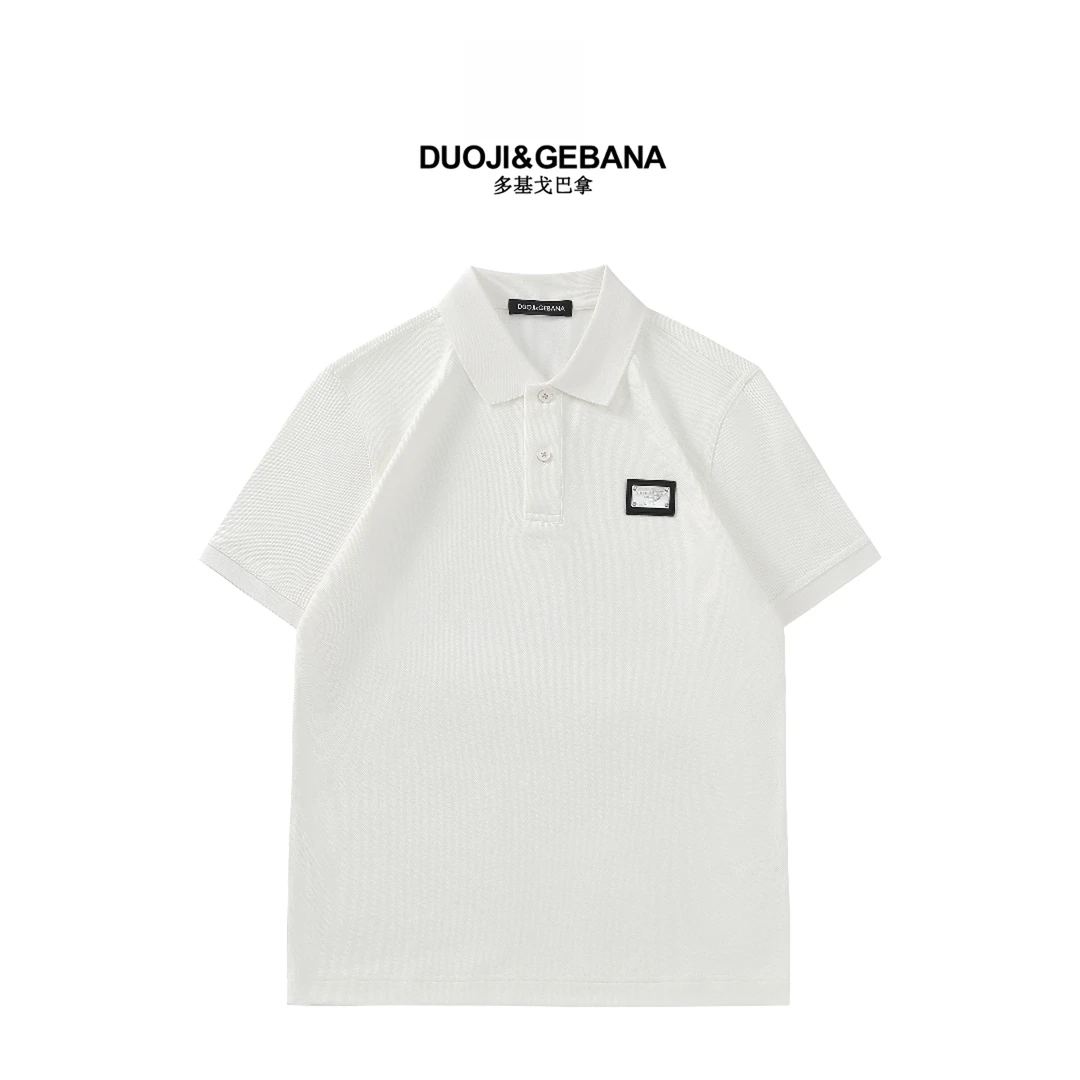 DUOJI&GEBANA/多基戈巴拿2025夏季新品经典铁牌POLO衫-DG08T019