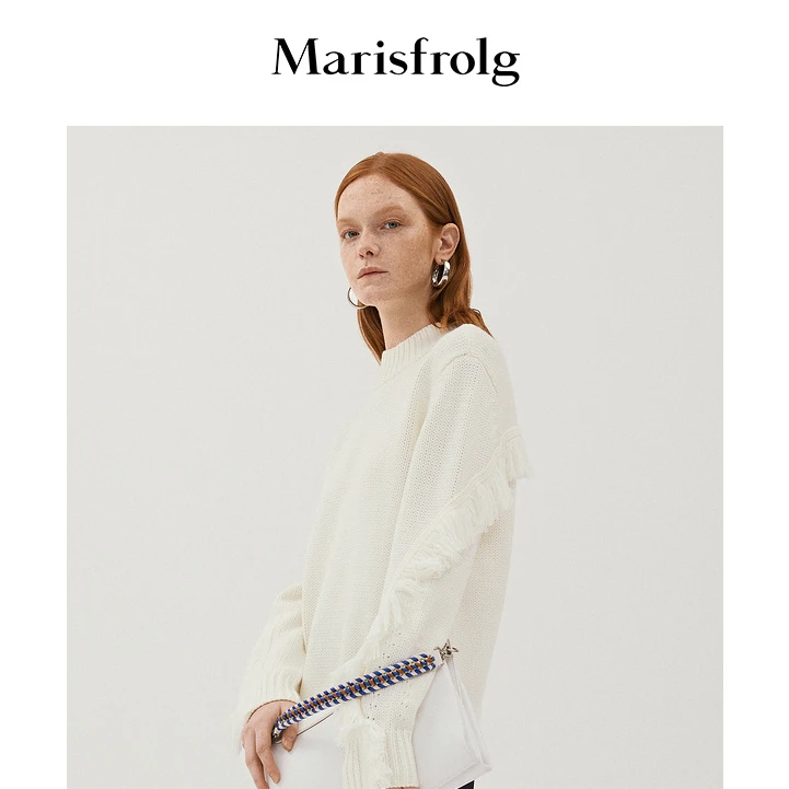 【格一精选】玛丝菲尔上衣春简约宽松针织A1AY1851M