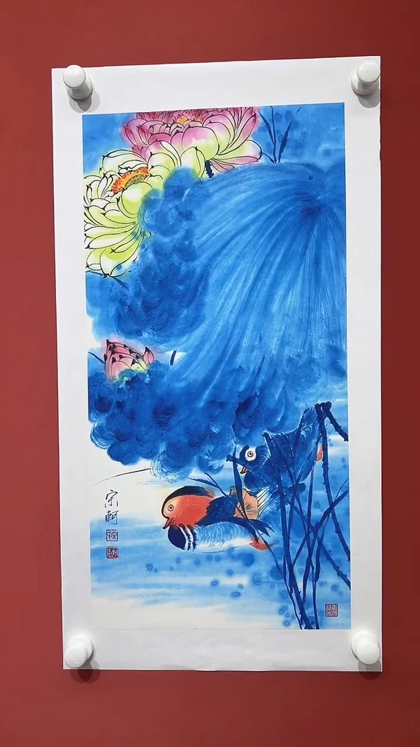 国画宋轲-2平尺-花鸟国画-彩墨