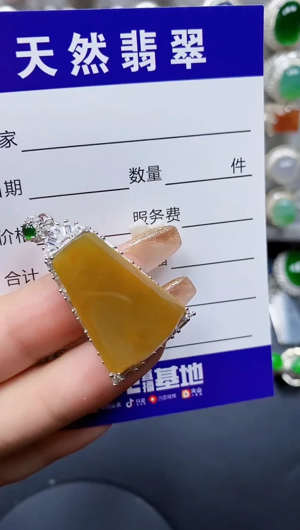 翡翠银S925镶嵌颈饰134