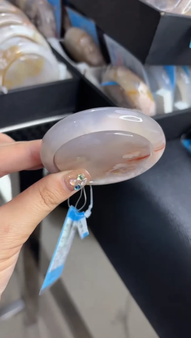 【闪购商品】石英质玉手镯未镶嵌589（55圈赠送镯心）