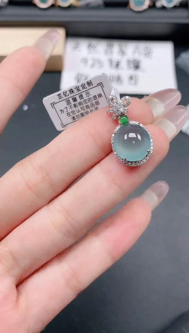 银S925镶嵌戒指翡翠11111